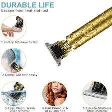 🧔♂️ Professional Vintage T9 Hair Trimmer for Men – Stylish, Powerful & Precision Grooming, Barbershop Power in Your Hands!"